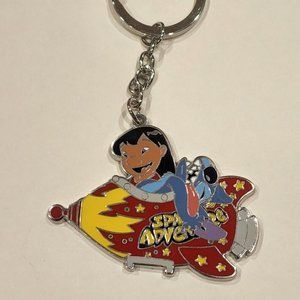 Loungefly Disney Lilo & Stitch Space Adventure Rocket Keychain NEW